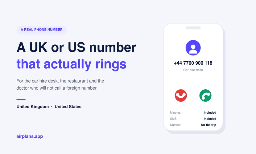 A Real UK or US Phone Number on Your Travel eSIM: Who Actually Needs One