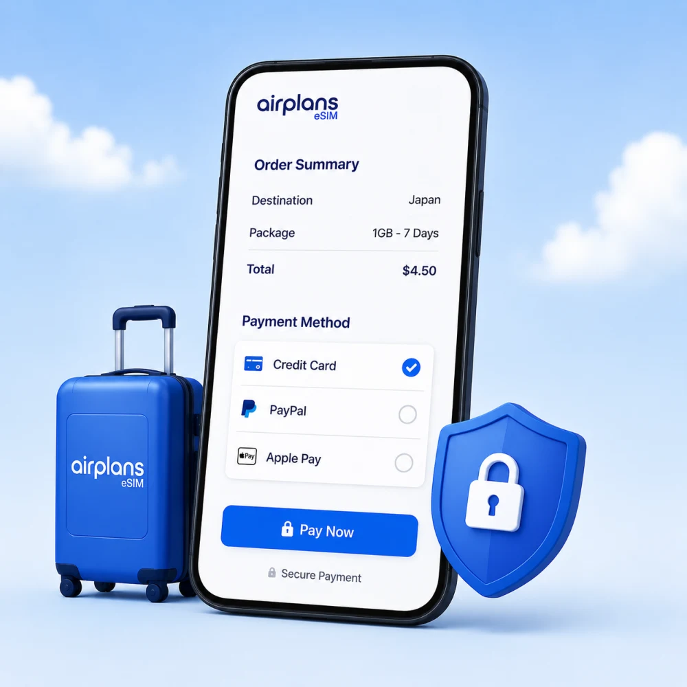 Secure eSIM checkout