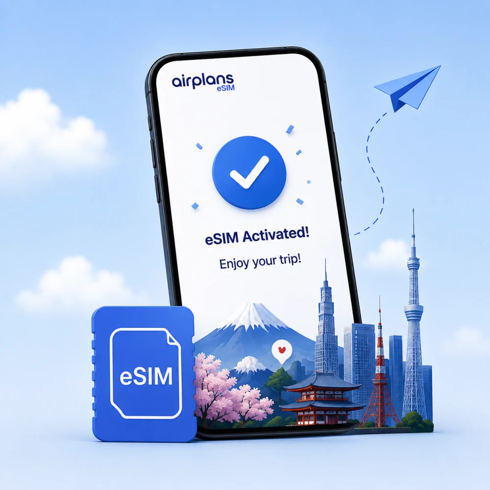 Installing the eSIM with a QR code